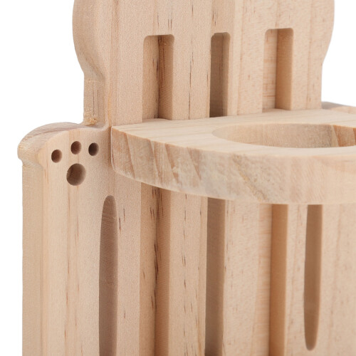 Adjustable Pine Hamster Water Dispenser Stand for Small Pets 2