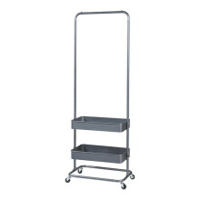 Porta ropa perchero armario vestidor abierto 175 x 58 x 36 cm gris