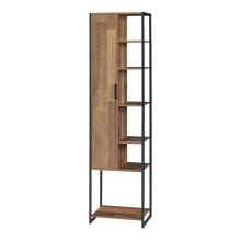 Säulenmöbel - HELLOSHOP26 - 165x43x30 cm - Schwarz - 6 Fächer - 5 Regale