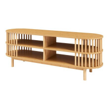 Mobile TV - HELLOSHOP26 - 03_0010060 - Bambù naturale - 140x40x50 cm - 4 compartimenti