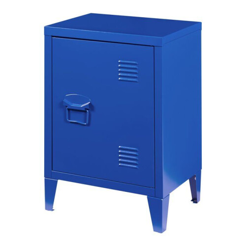 Mesa de cabeceira - HELLOSHOP26 - Modelo clássico - Cinza - Aço - 57x40x30 cm