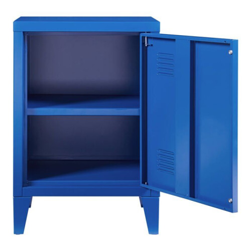 Mesa de cabeceira - HELLOSHOP26 - Modelo clássico - Cinza - Aço - 57x40x30 cm 2