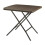 Mesa de camping plegable 78 x 78 x 74 cm efecto madera marrón 03_0011000 1