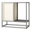 Buffet - HELLOSHOP26 - Modèle 70x72x35 cm - Acier Gris - Étagère réglable - Style Classique 1