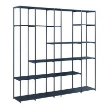 Estante autoportante - HELLOSHOP26 - Rælingen - Metal preto - Design atemporal - 180x180x32,5 cm