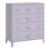 Commode - HELLOSHOP26 - Modèle industriel - 4 tiroirs spacieux - Métal gris - Montage simple 1