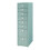 Armoire bureau - HELLOSHOP26 - Caisson à roulettes - 8 tiroirs - Acier vert menthe - Mobile et robuste 1