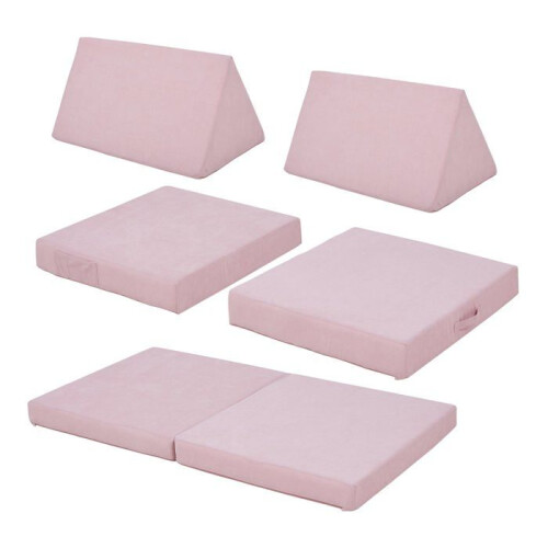 Divano poltrona da gioco 5 pezzi 120 x 66 x 46 cm velluto a coste