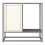 Buffet - HELLOSHOP26 - Modèle 70x72x35 cm - Acier Gris - Étagère réglable - Style Classique 3