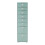 Armoire bureau - HELLOSHOP26 - Caisson à roulettes - 8 tiroirs - Acier vert menthe - Mobile et robuste 2