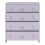 Commode - HELLOSHOP26 - Modèle industriel - 4 tiroirs spacieux - Métal gris - Montage simple 4