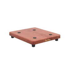 Sound Dampening Speaker Stands With Rubber Base Pad 20x30 cm Brown For Studio Monitors And Subwoofers