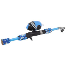 4.9ft Kids Fishing Pole Easy to Use Set with Travel Case for Ages 3-15