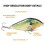 TARUOR 70mm 14,5g Mini-Wobbler Jerkbait Sinking Angelköder 5