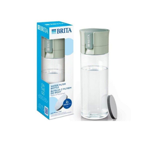BRITA Filterkan - BRITA - Vital Filterfles - 0,6 l - Pastelgroen - Vervangbaar filter