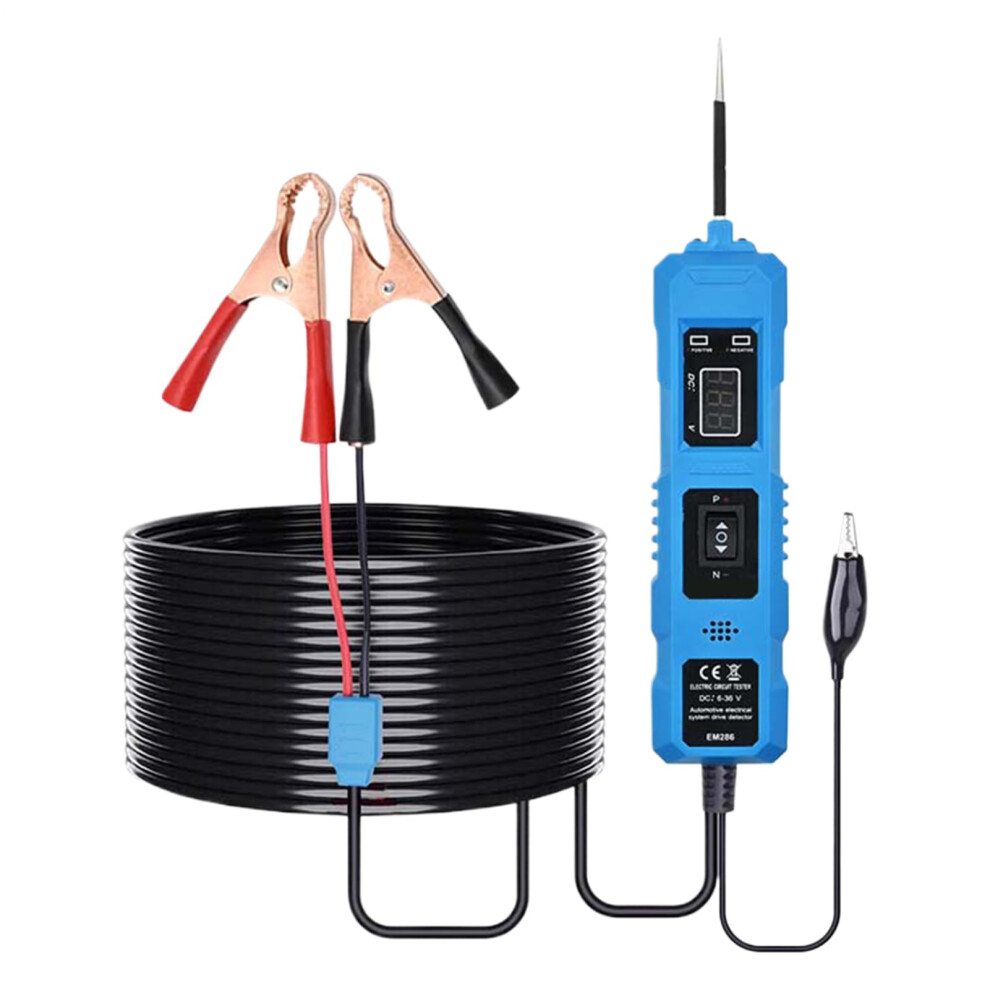 Automotive Circuit Tester With Overload Protection, 12V 24V Car Electrical Diagnostic Tool, Blue 9426802686074
