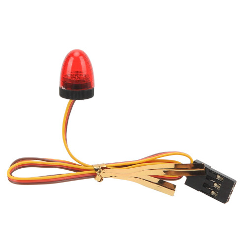 10x15mm RC Car LED Light - 5 Modes Remote Control Red Warning