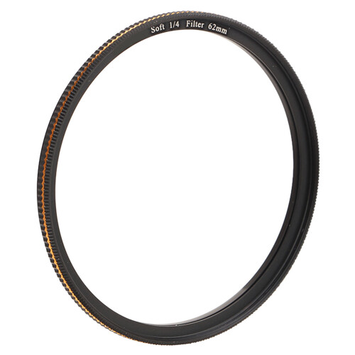62mm Soft Diffusion 1/4 Mist Filter for DSLR Camera, Matte Frosted Optical Glass 1
