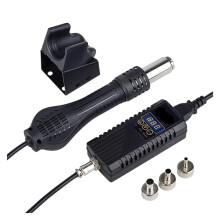 Hot Air Gun Micro Rework Soldering Station LCD Digital Hair Dryer for Soldering 750W Heat Gun Welding Tools Efficient Precision(Black) Ref: 9806