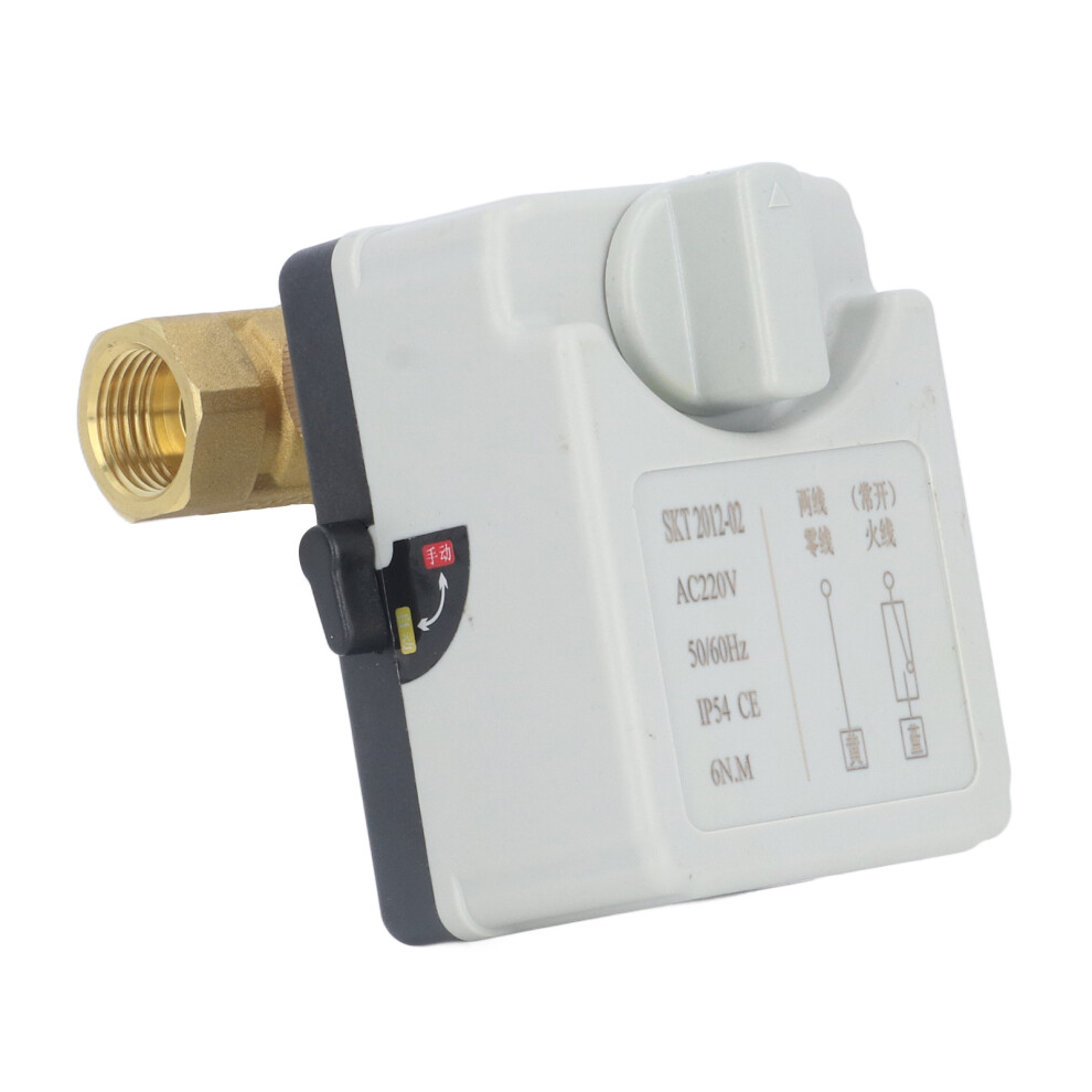 2-Wire Brass Electric Ball Valve Ip54, Dn15, Ac220v, 6-20W 6941374295989