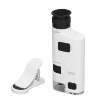 Microscopio cellulare a LED con ingrandimento 300x‑350x, clip-on con luce, microscopio zoom illuminato