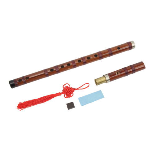 Bamboo Chinese Style Vertical Recorder Kit D Key - Handcrafted Flute 2