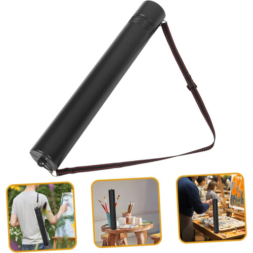 Telescoping Plastic Drawing Tube Art Storage Expands Includes Shoulder Strap for for Posters Blueprints Ref: 3700 1