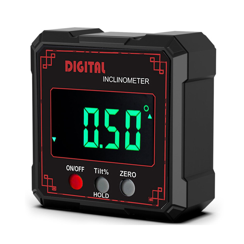 Easy Carry Electronic Angles Measurer Portable Digital Angle Gauge Accuracy Red For Projects Engineering Leveling 9382693888600