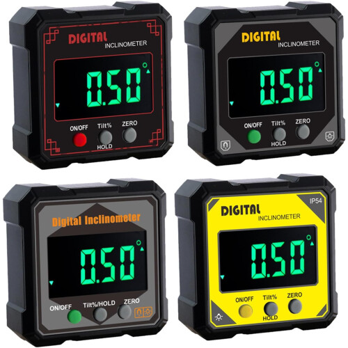 Easy Carry Electronic Angles Measurer Portable Digital Angle Gauge  Accuracy Red For Projects Engineering Leveling 2