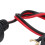 2Pcs DC 12‑24V Female Car Cigarette Lighter Socket 8A 30cm Cable 13