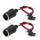 2Pcs DC 12‑24V Female Car Cigarette Lighter Socket 8A 30cm Cable 16