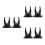 6Pièces Support Scanner Portable Noir Base Stable Usage Supermarché 9