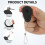 4Pièces Câble Rétractable Antivol Plastique Noir 8