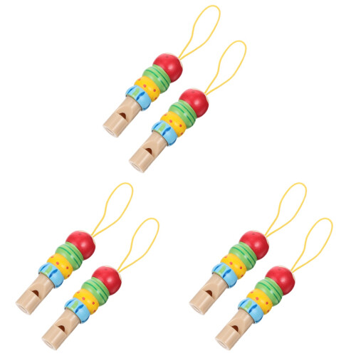 6Ud Silbatos Infantiles Multicolor Para Estimulación Y 1