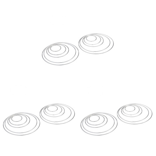 30Ud Metálicos Plata Para Decorar Atrapasueños Y Proyectos DIY 1