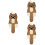 3Ud Tapetes Para Rayar De Sisal Caqui 8