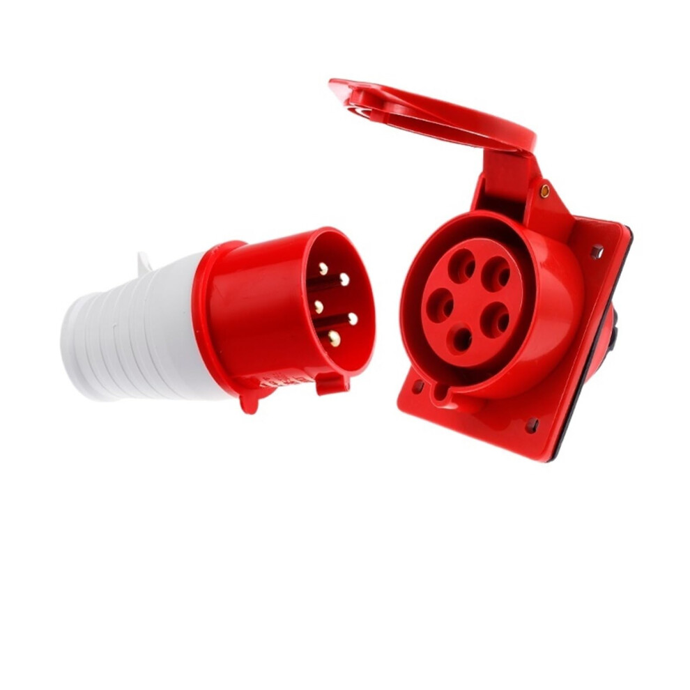 Waterproof Aviation Connector Set 3Core 4Core 5Core Heavyduty Industrial Plug Socket 16A/32A 9189345408540
