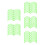 60Ud De Taco Verde PP Durable Para Uso Diario 8