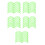 60Ud De Taco Verde PP Durable Para Uso Diario 10