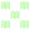 60Ud De Taco Verde PP Durable Para Uso Diario 6