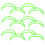 60Ud De Taco Verde PP Durable Para Uso Diario 3