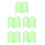 60Ud De Taco Verde PP Durable Para Uso Diario 4