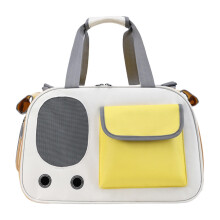 Small Cats Pet Tote Bag Portable Carrier with Zipper Mesh Window, Yellow