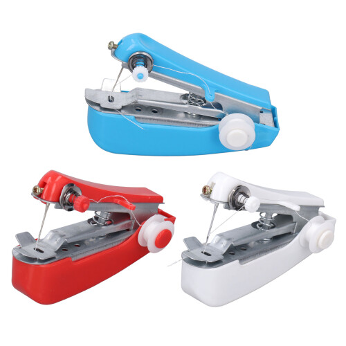Versatile 6Pcs Handheld Sewing Machine, Mini Portable, Stainless Steel, 10cm 7cm 2