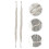 4Ud Para En Beige Tejida, Sujeción Decorativa 8
