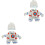 2Ud Disfraz Perro Multicolor Adorable Y Resistente Para Decorar 5