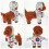 2Ud Disfraz Perro Multicolor Adorable Y Resistente Para Decorar 9