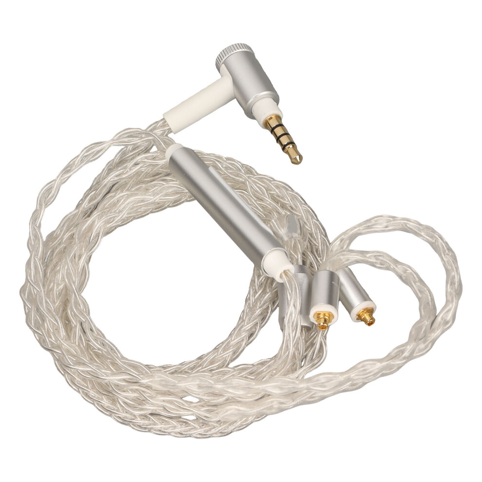 8 Core Plated Mmcx Earphone Cable 120Cm With Mic For Se Series Silver 9461374300591