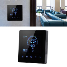 3A Smart Touch Farb-LCD-Thermostat für Wassererwärmung, Schwarz, 4,1 x 8,6 x 8,6 cm