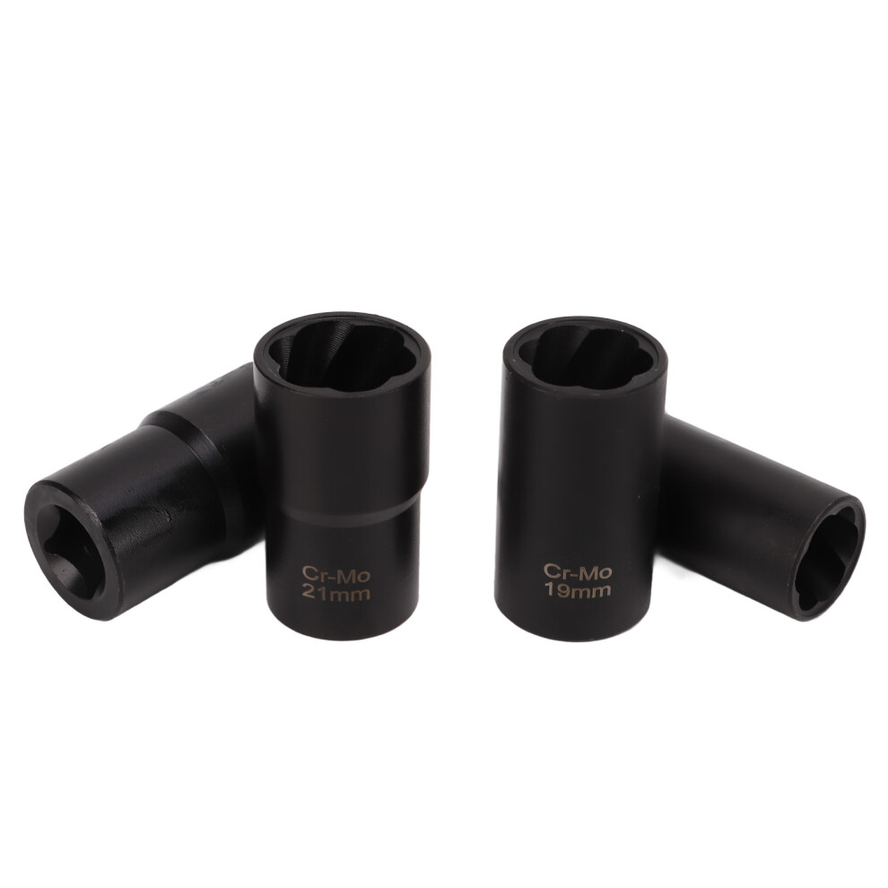 5Pcs Metric Lug Nut Extractor Set 17/19/21/22Mm Steel Socket Tool 8161374307415